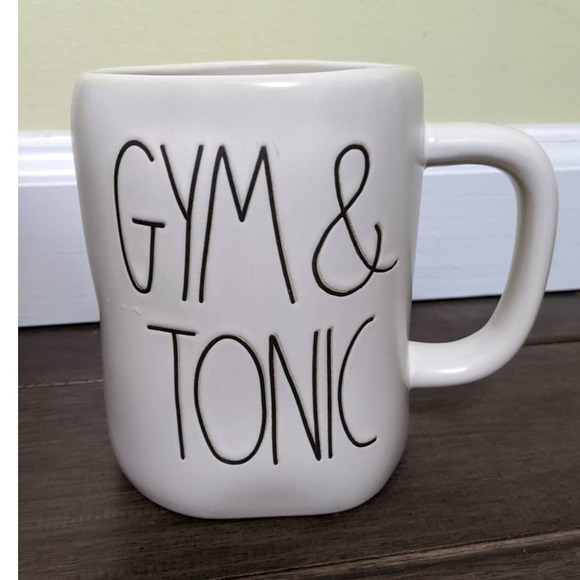 new Rae Dunn Gym & Tonic coffee tea Mug drinking Cup - Picture 1 of 3